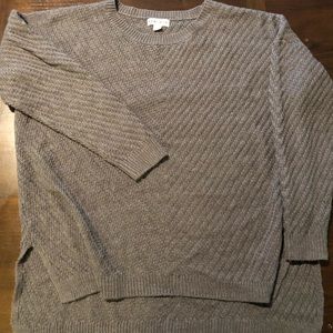 Thick cozy gray Ava + Viv sweater 2X